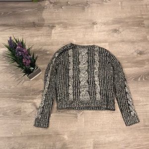 Grey knitted sweater so warm and comfy!!